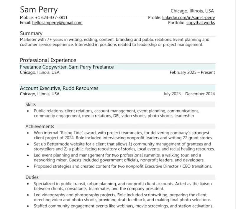 Cover image for About Me (Professional Resume)