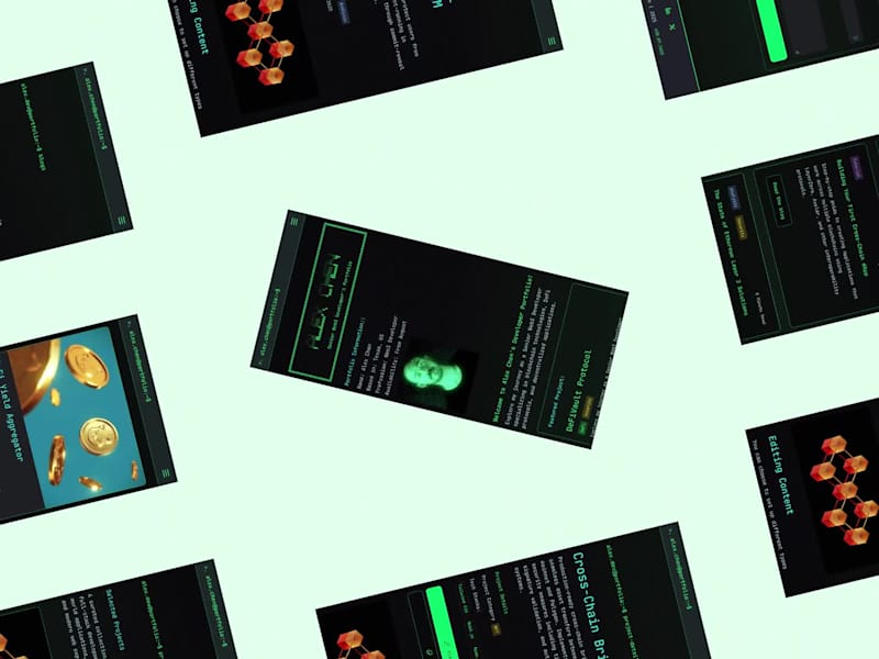 Cover image for Experimented with a command line inspired layout in Framer. ...