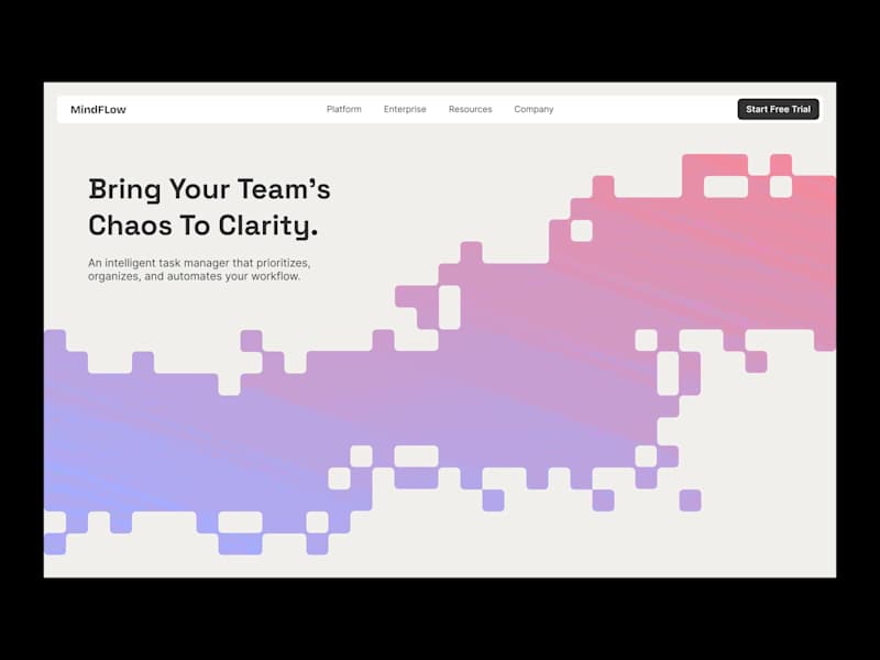 Cover image for MindFlow - AI Productivity Landing Page