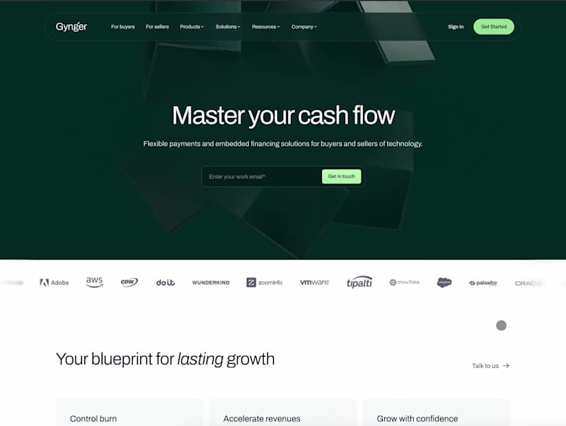 Cover image for Gynger.io - Webflow Rebuild