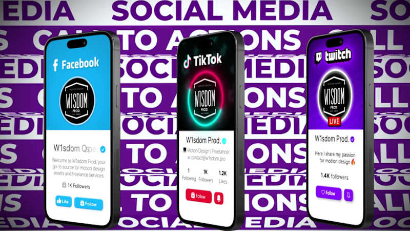 Cover image for Social Media 3D Phone Animations