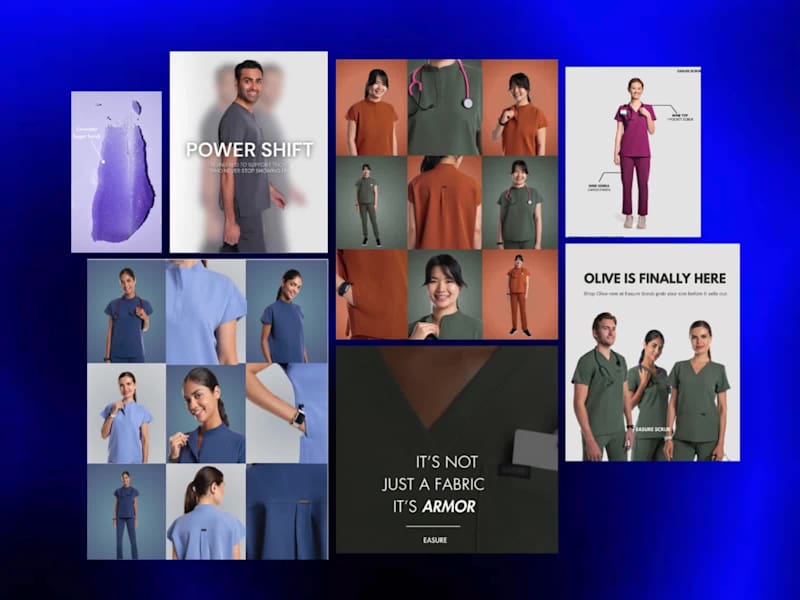 Cover image for Instagram Content & Feed Design for Medical Scrubs Brand
