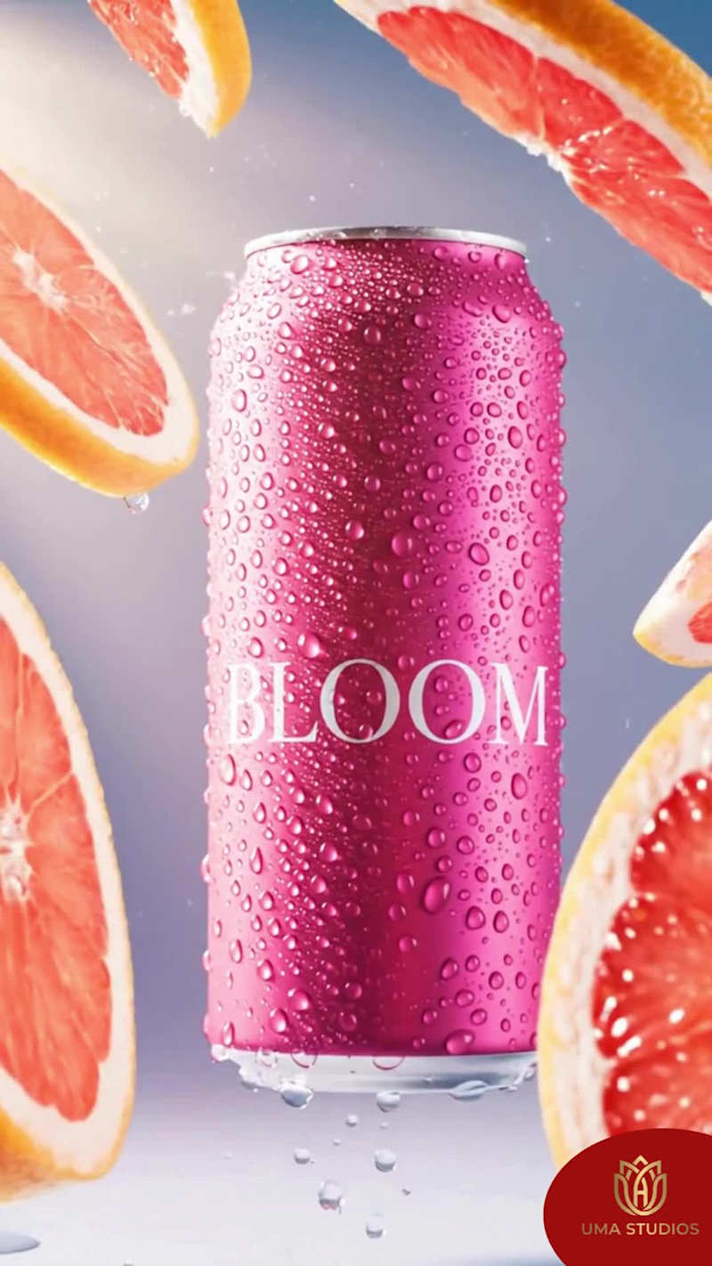 Cover image for FMCG Ad: Flavor Explosion Speculative Ad for Bloom Sparkling...