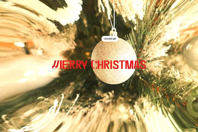 Cover image for Experimented with a 3D hover effect to add a bit of holiday ...