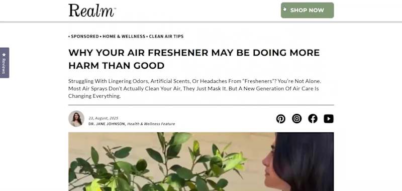 Cover image for Advertorial landing page developed on