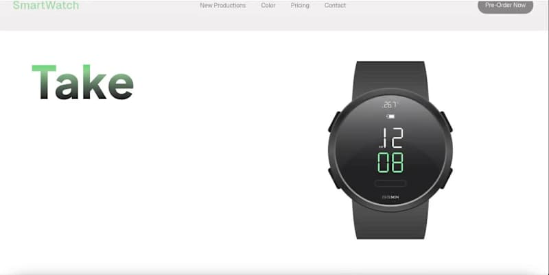 Cover image for Modern smartwatch landing page, created with Framer for smoo...