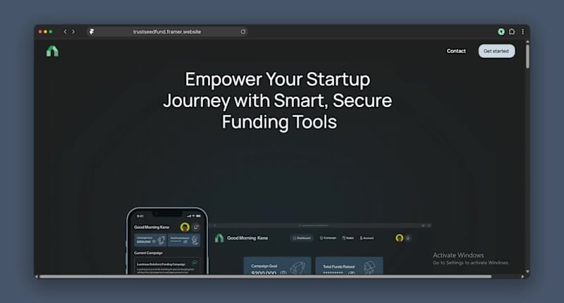 Cover image for TrustSeedFund – Live Website Interaction Demo