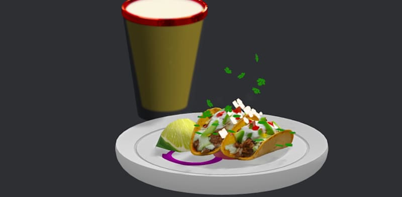 Cover image for Exquisite Taco Plate Reimagined in 3D 🍻🌮 | Built in Spline