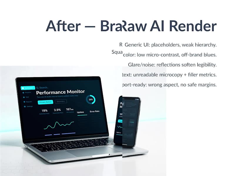 Cover image for AI Image Enhancement — Raw AI → Brand-Ready (Before/After)