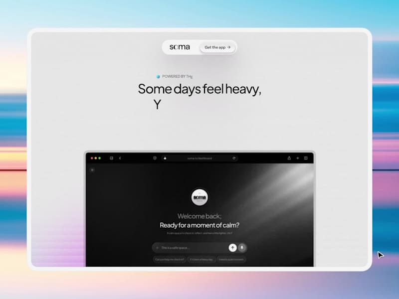 Cover image for SOMA — Mental Health Landing Page