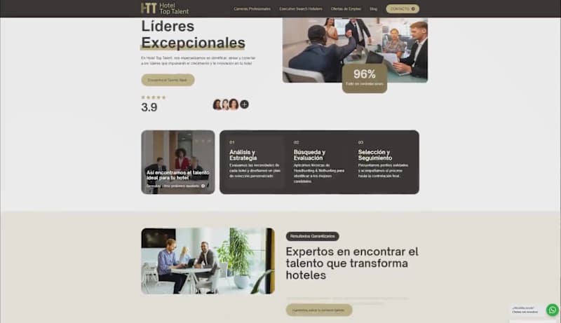 Cover image for Hotel Top Talent Website Rebuild and Rebranding