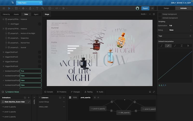 Cover image for Innovative Motion Design for Storefront with Rive Animation