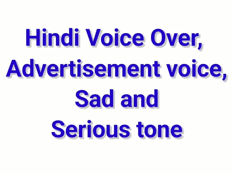 Cover image for Hindi voice over | Hindi