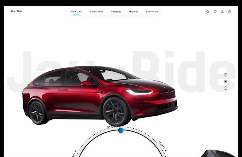 Cover image for Jay-Ride Landing Page Design