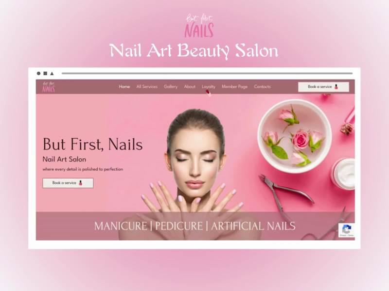 Cover image for Luxury Beauty Salon Website Design on Wix