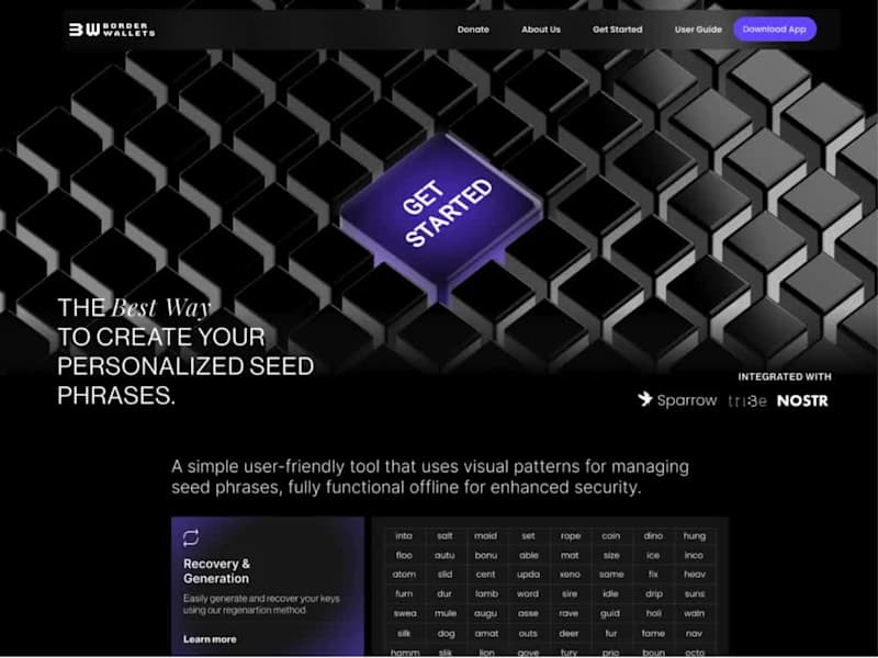 Cover image for Borderwallets Website ( Summer of Bitcoin 2024 )