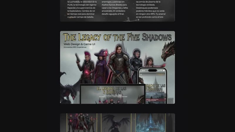 Cover image for Game UI & UX | Landing Page - Home Page