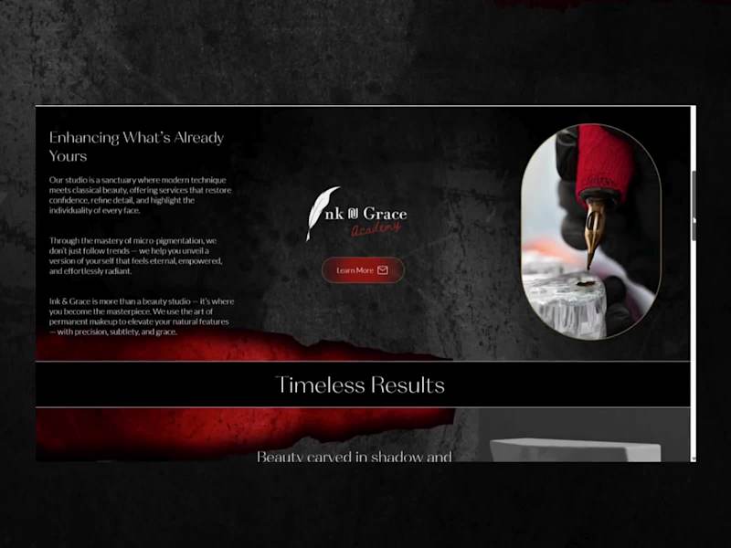Cover image for Luxury PMU Studio & Academy Website Design | Wix Studio