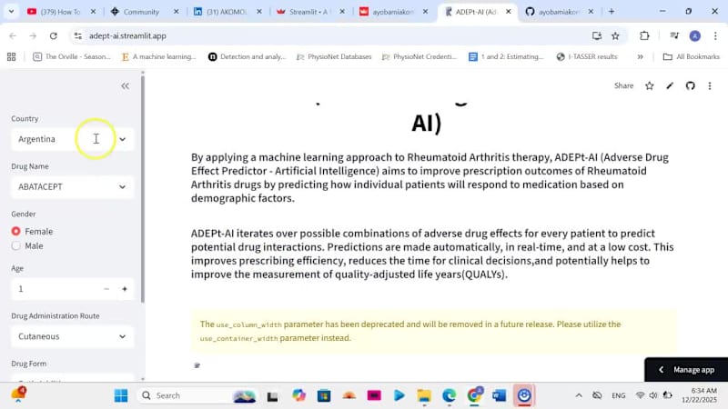 Cover image for An Adverse Drug Effect Predictor Using AI By applying a mach...