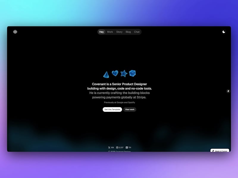 Cover image for Prismé - Premium Minimalist Portfolio