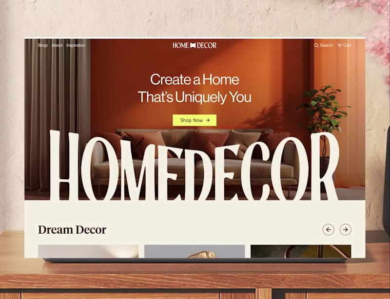 Cover image for Home Decor Ecommerce – Website Design & Development