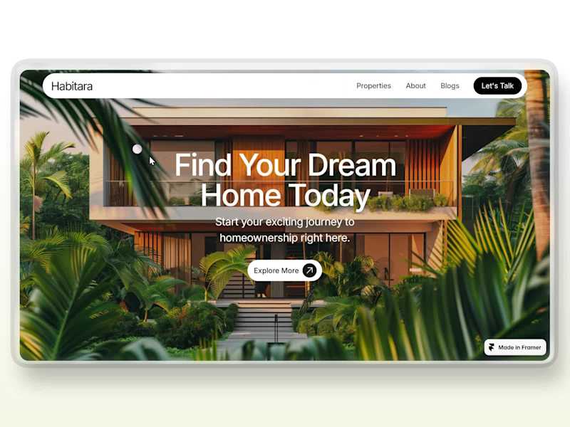 Cover image for Habitara - Real Estate Website Design & Development