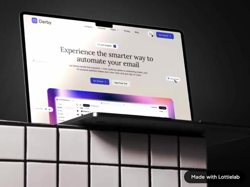 Cover image for Derby | Email Automation SaaS | Web, App & UI/UX Design