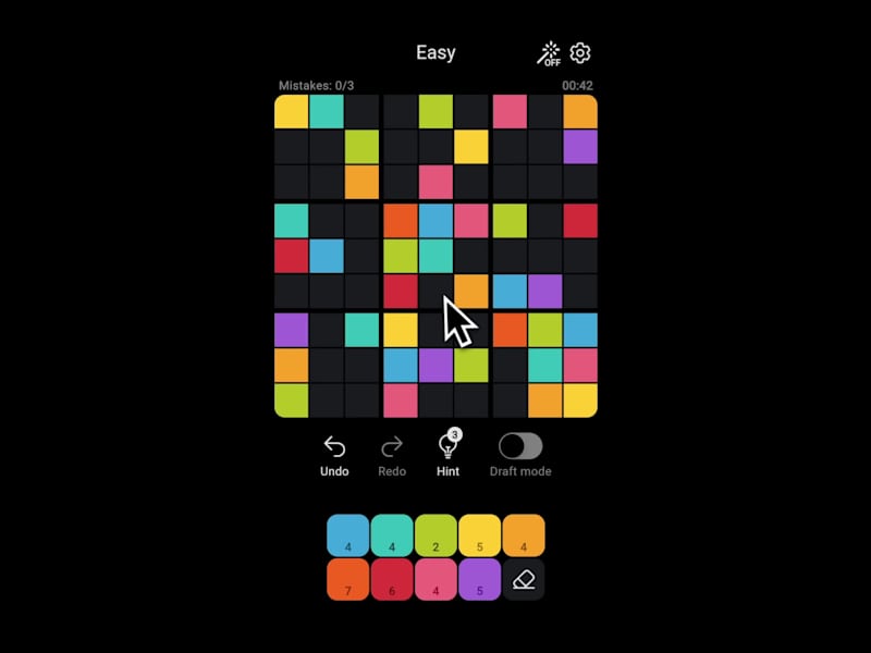 Cover image for Sudoku: What happens when you replace numbers with colors?