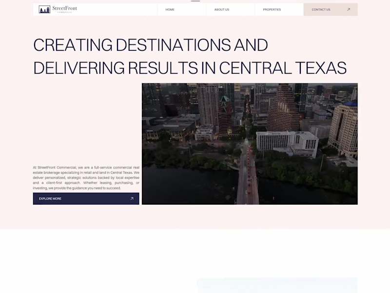 Cover image for StreetFront Commercial - Web design & Webflow Development