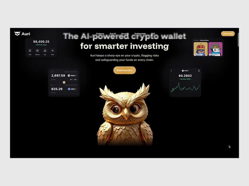 Cover image for Crypto Wallet Landing Page 
