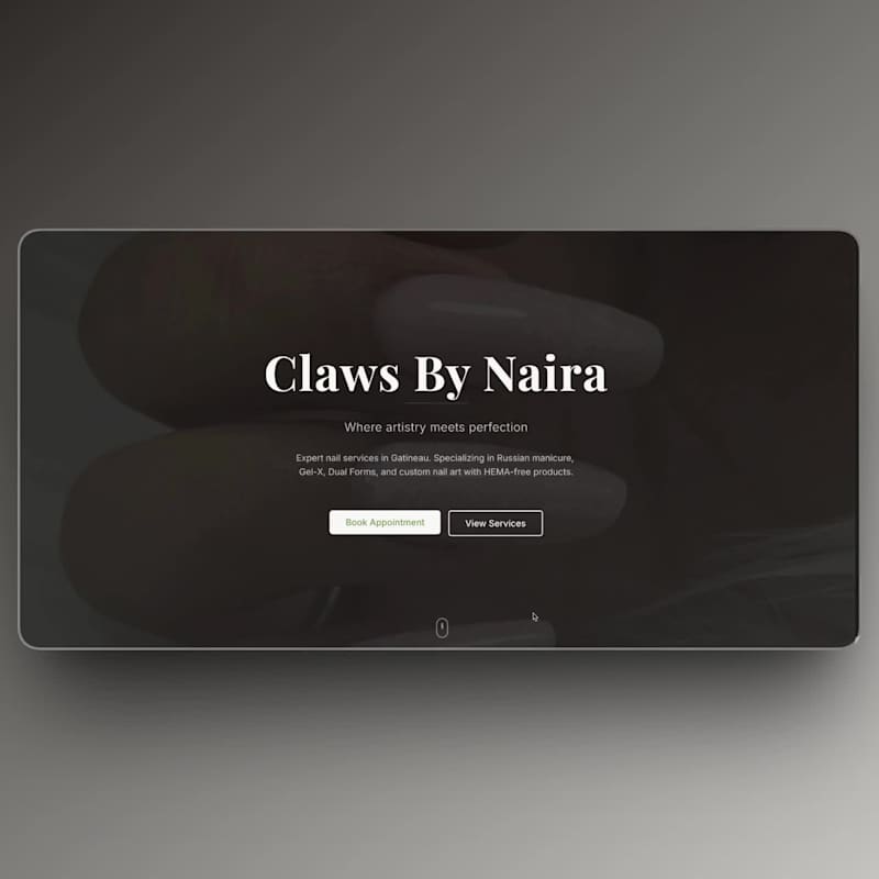 Cover image for Custom website design created for