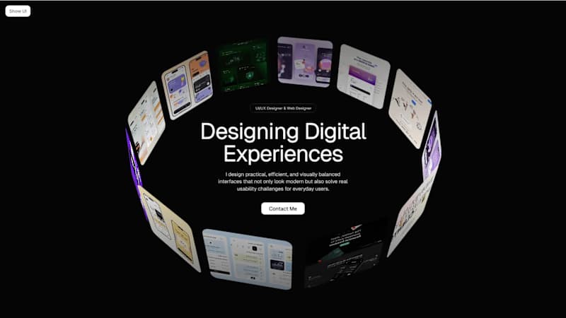 Cover image for Portfolio Landing Page 🎨✨ Designed a clean and modern Portf...