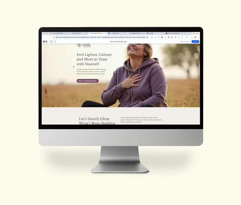 Cover image for WIX website for small wellness