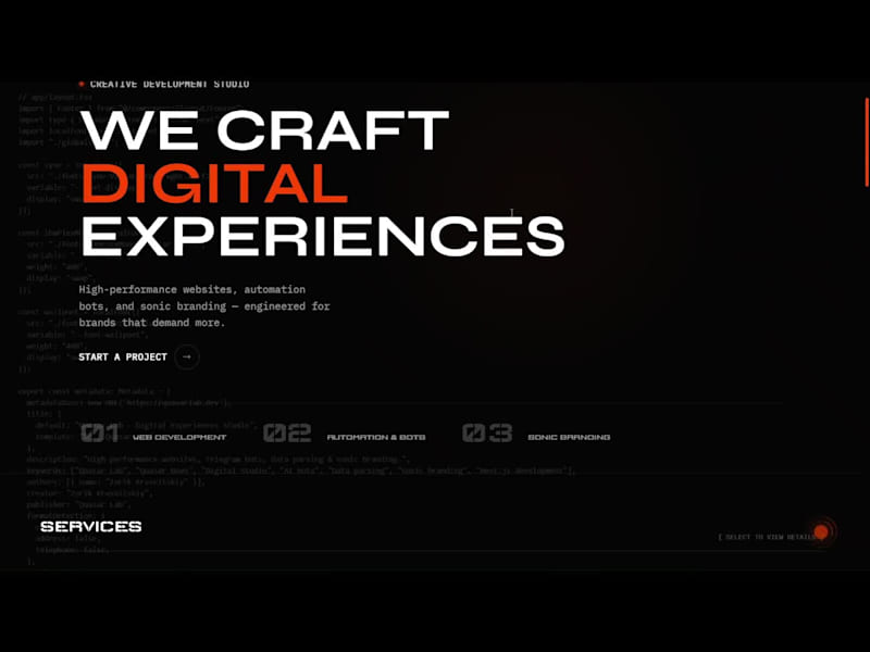 Cover image for Quasar Lab — Creative Development