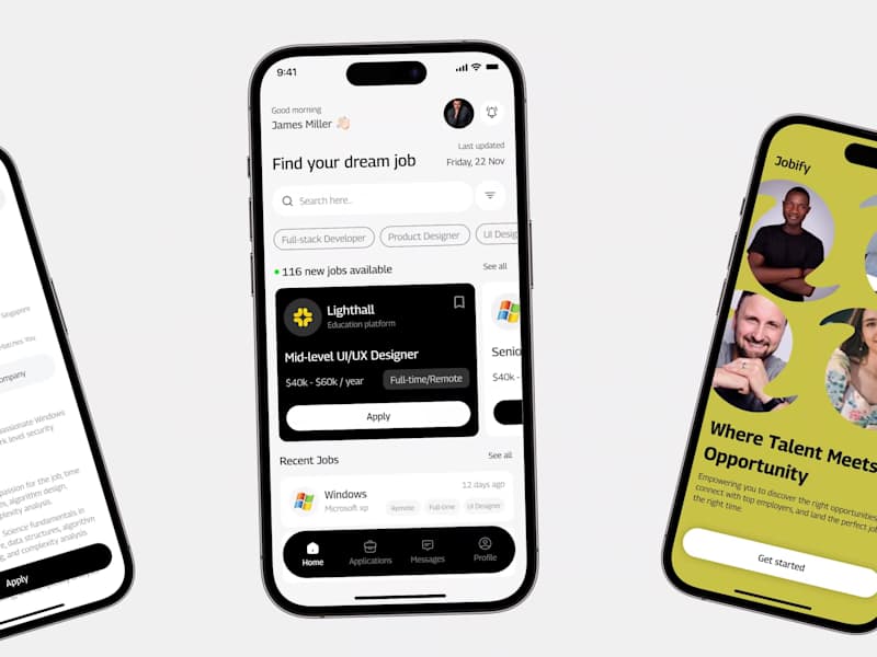 Cover image for Jobify Mobile App Design