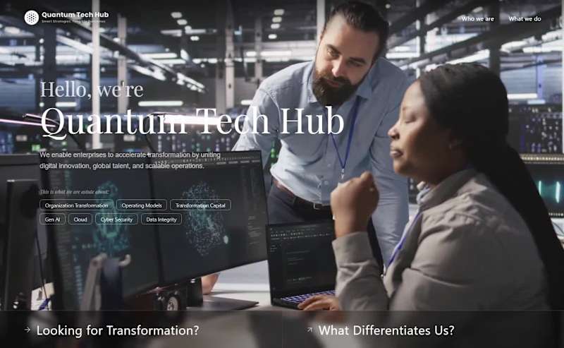Cover image for QuantumTech Hub Website Design & Development
