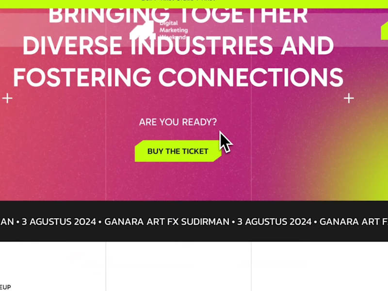 Cover image for Digital Marketing Weekend Website Design