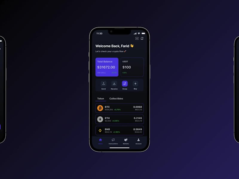 Cover image for Mobile UI Design for Crypto NovaWallet