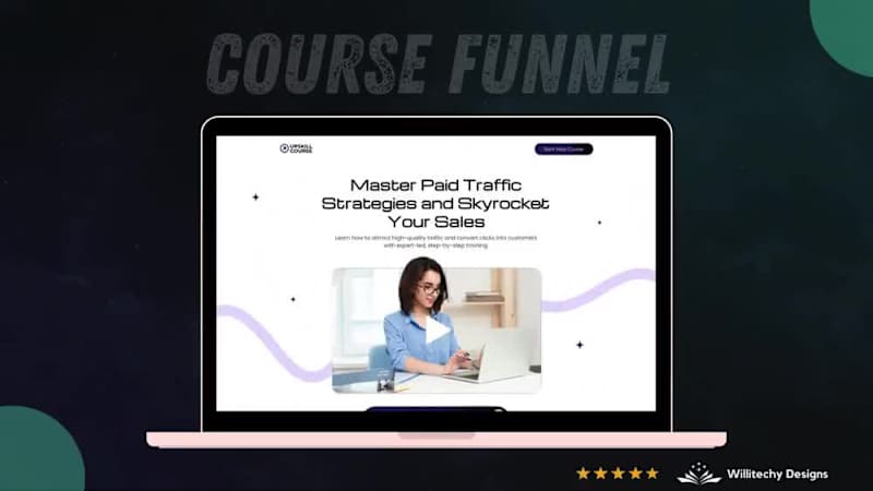 Cover image for Sales Funnel Page Design for Upskill Coach