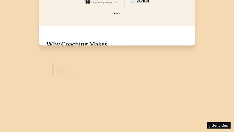 Cover image for Legit Coaching Landing Page - Framer Development