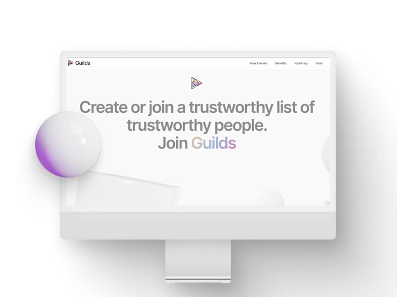 Cover image for Guilds - 3D Interactive Web3 Website