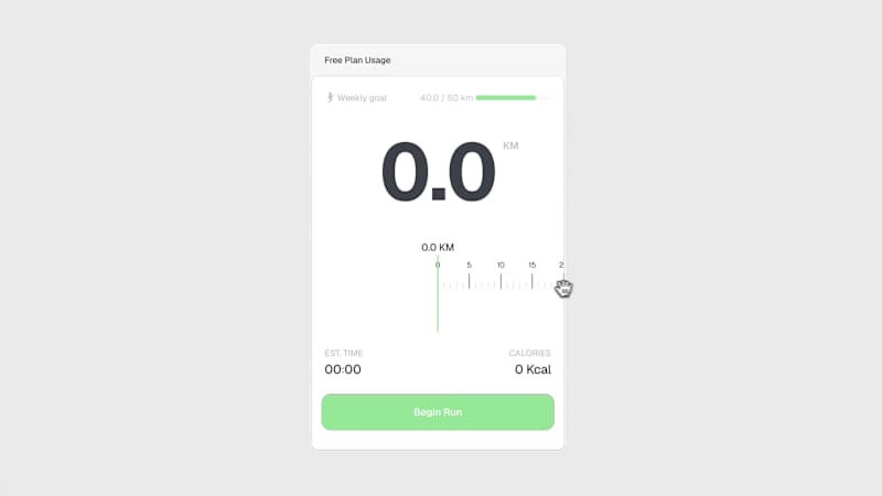 Cover image for Interactive run stats widget built