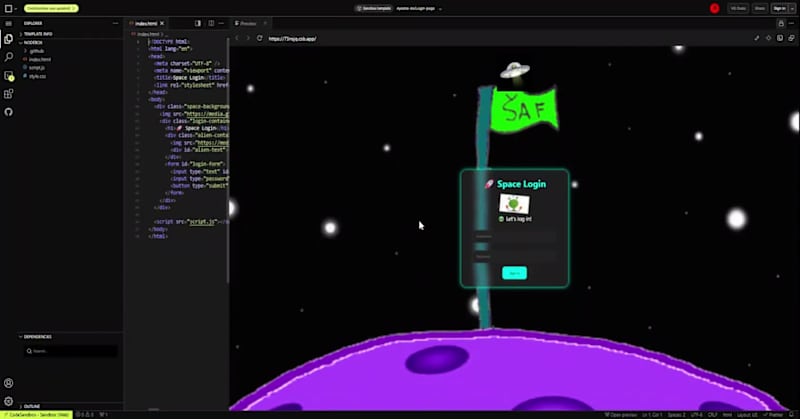 Cover image for Made this login page for