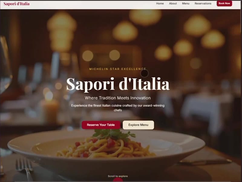 Cover image for Sapori d’Italia Website Built with Lovable