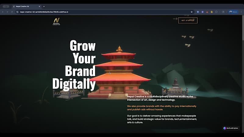 Cover image for Hi Community, Here is a fun 3D landing page we built for one...