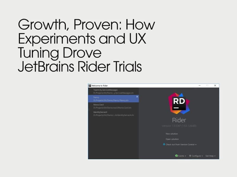 Cover image for Growth Initiative for JetBrains Rider