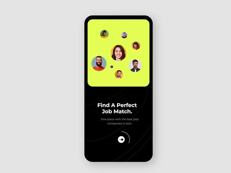 Cover image for Job Finder App – Interactive UI Animation