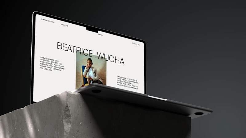 Cover image for Minimal Influencer Portfolio for Beatrice Iwujoha