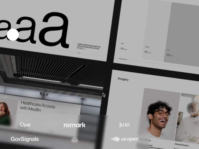 Cover image for Created this minimally animated logo bar for a client in Fra...