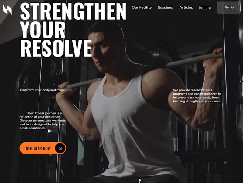 Cover image for Gym Website Built With Framer